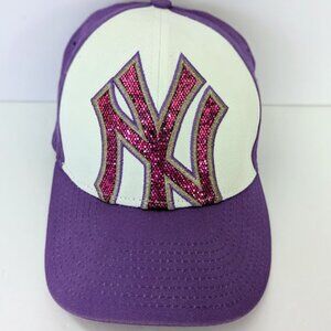 New Era Youth 9FORTY New York Yankees Adjustable Baseball Cap Hat Purple